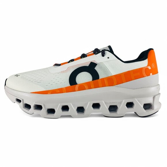On Running Other - On Cloudmonster Undyed White Flame Men's Running Shoes Sneakers 61-98086